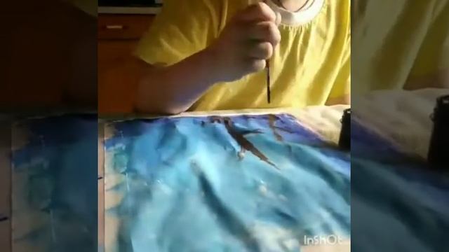 Мастер класс рисование Осенний пейзаж смотреть онлайн