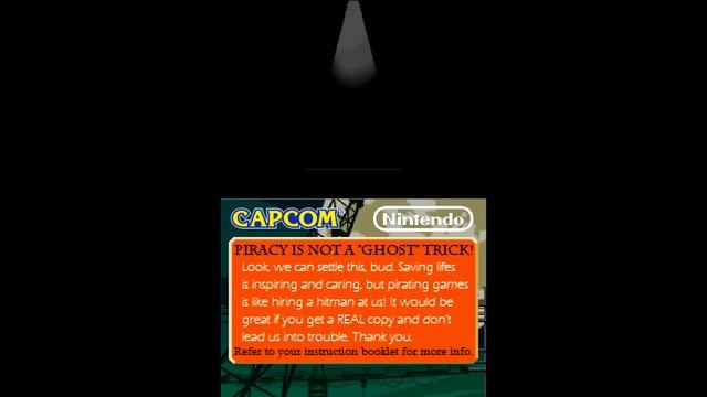 Ghost Trick: Phantom Detective (DS) - Anti-Piracy Screen смотреть онлайн