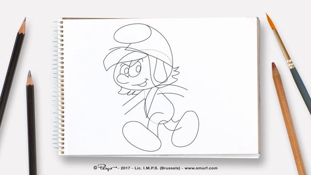 Как рисовать Смурфгрозу • Смурфики смотреть онлайн