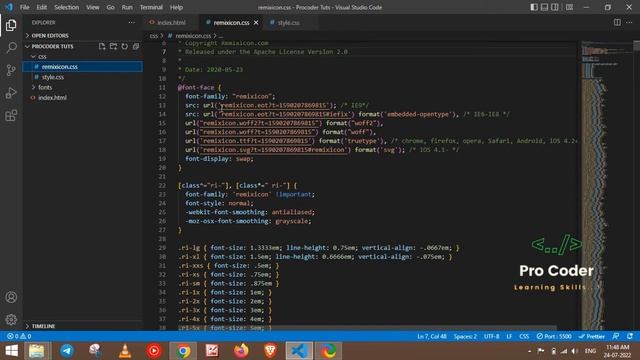 How To use RemixIcon in HTML & CSS offline смотреть онлайн