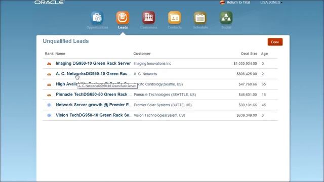 Oracle Sales Cloud Qualify and Convert a Lead смотреть онлайн