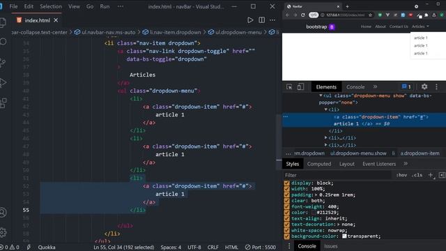 Bootstrap 5 Course - Dropdowns смотреть онлайн