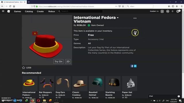 HOW TO GET VIETNAM FEDORA [ROBLOX] смотреть онлайн
