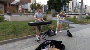 Linkin Park — Numb. Cover. Кавер. Живое выступление на Мясницкой улице в Москве WorldSun