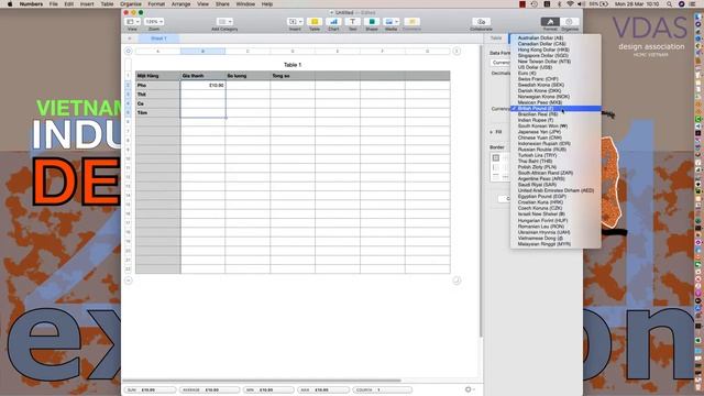 Sử dụng phần mềm Numbers (Excel) của MacOS để tính toán bảng смотреть онлайн