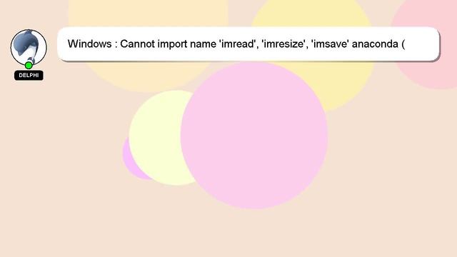 Windows : Cannot import name 'imread', 'imresize', 'imsave' anaconda (windows) смотреть онлайн