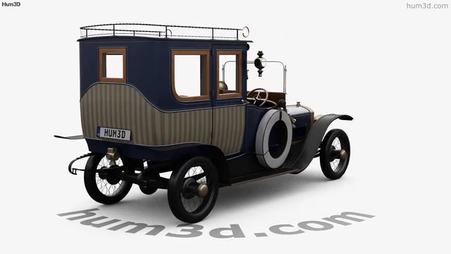 Delage Type A1 Gillotte Coupe 1914 3D model by Hum3D.com смотреть онлайн
