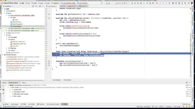 4 - Kotlin Recycle View - Data Binding смотреть онлайн