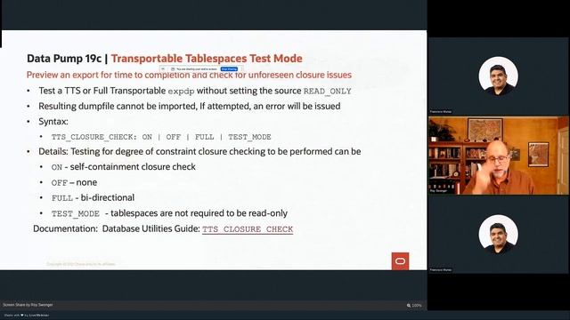 What's New in Oracle Data Pump? by Roy Swonger смотреть онлайн