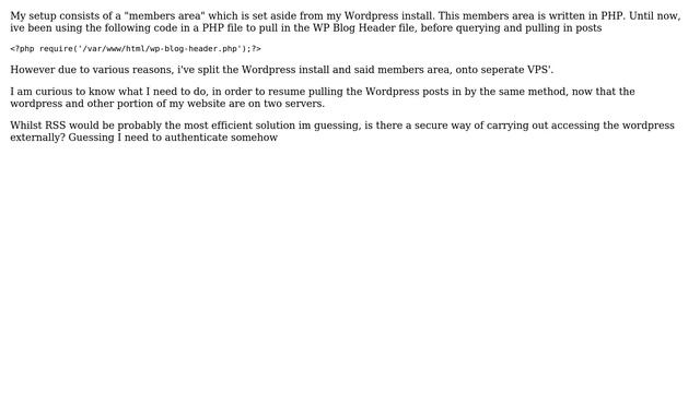 Wordpress: Access WP files on "server 1", from "server 2" - using wp-load on an external website смотреть онлайн