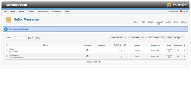 2.21 Adding and editing data in a Joomla component смотреть онлайн