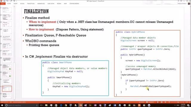 CLR topics : Explaining NET object Finalization with a WinDBG demo (Part 2) смотреть онлайн
