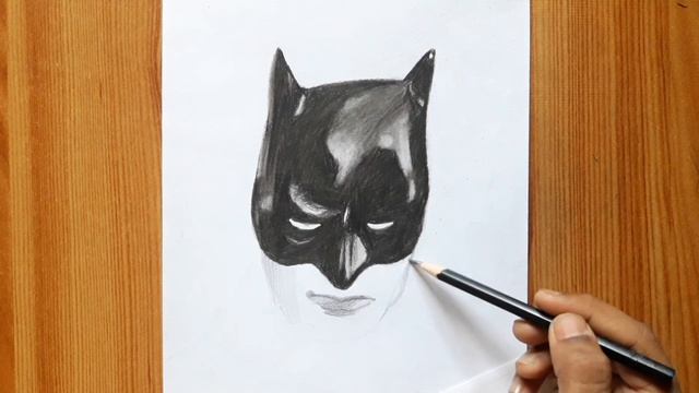 Batman drawing | Batman sketch step by step | Batman sketch with charcoal pencil смотреть онлайн