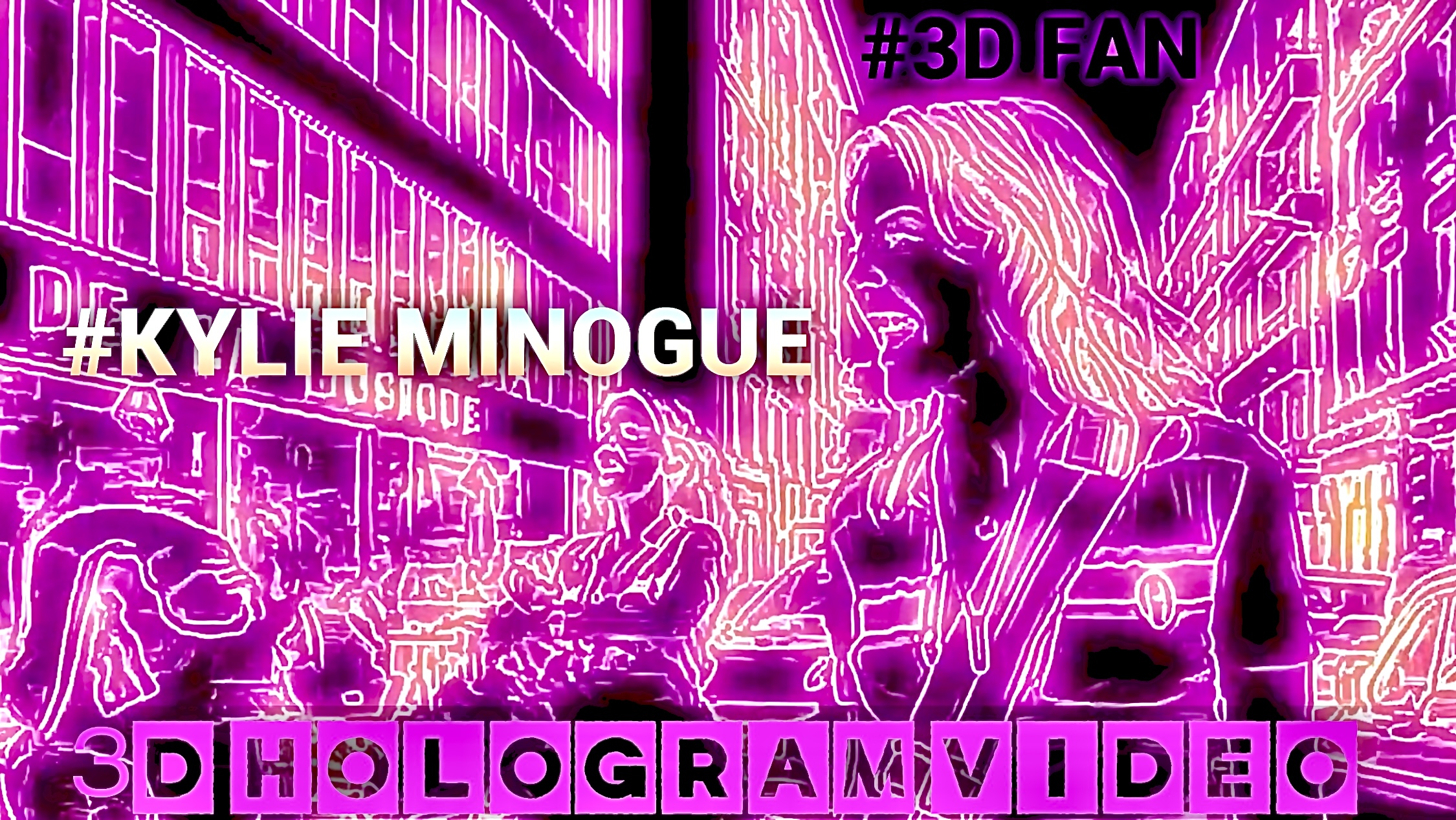 Kylie Minogue. 3D голограмма. Для 3D вентилятора. #3dhologramfan #hologram #3dfan