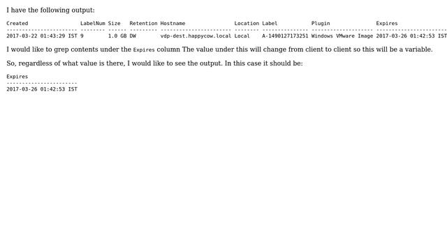 Unix & Linux: Grep a specific column смотреть онлайн