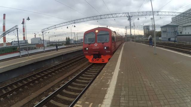 Электропоезд ЭД4М-0298 Аэроэкспресс станция Москва-Киевская 2.10.2016 смотреть онлайн