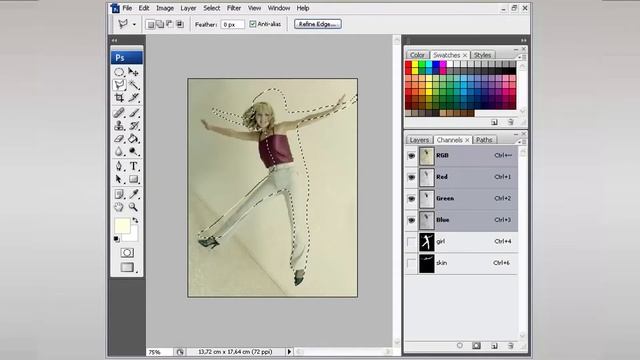 ТРАНСФОРМАЦИЯ ВЫДЕЛЕНИЯ - Photoshop (Фотошоп) за один день! - Урок 35 смотреть онлайн
