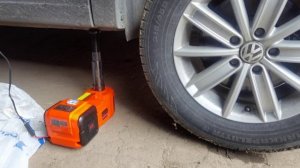 Работа электродомкрата с поднебесной