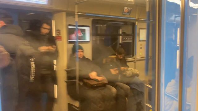 Поездка по Калужско-Рижской линии на поезде Москва 81-765/766/767 Новоясеневская - Медведково смотреть онлайн