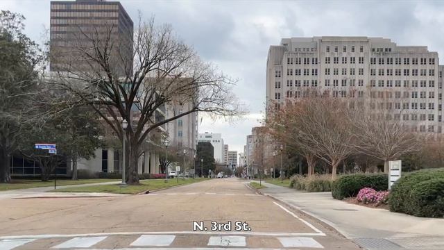 Baton Rouge - Louisiana - 4K Downtown Drive