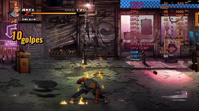 Streets of Rage 4 - Vega 8 1gb - Ryzen 5 2500U - Benchmark PC смотреть онлайн