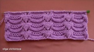 326  АЖУРНО - РЕЛЬЕФНЫЙ УЗОР СПИЦАМИ Вязание спицами Узоры