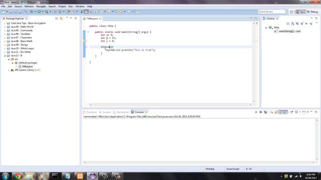 Learn Java - Beginner 14 - If Statements смотреть онлайн