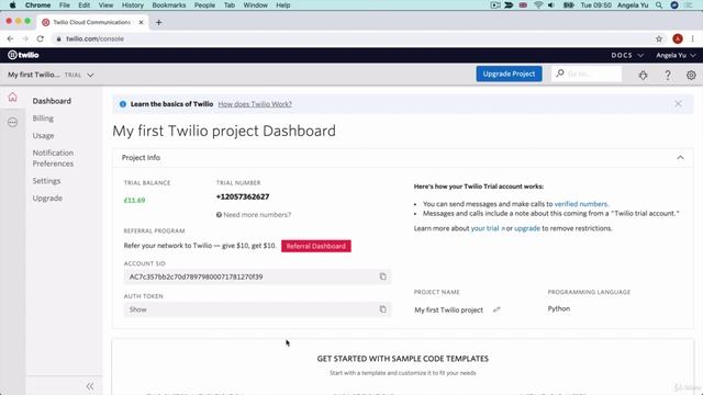 Day 35 - Intermediate+ Keys, Authentication & Environment Variabl - 5 Sending SMS via the Twilio API смотреть онлайн