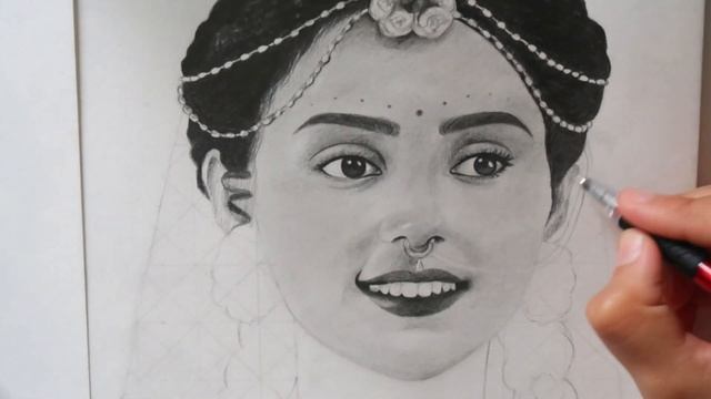 Radha Pencil Sketch | Mallika Singh Sketch Tutorial | Radhakrishn Serial | By Pooja | PicturaArt смотреть онлайн