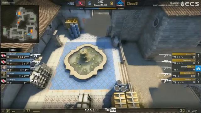CS:GO Best Runds by Pro Player #1 (ECS) NRG vs. Cloud9 смотреть онлайн