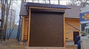 Рольставни для гаража, автоматическое управление (Алютех)