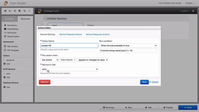 Orbeon Forms - Controlling, in Form Builder, whether an action should run смотреть онлайн