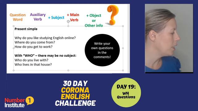 Day 19: Corona English Challenge | Wh Questions! смотреть онлайн