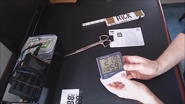 HTC-1 Thermometer Indoor Digital LCD Hygrometer Temperature Humidity Meter Time Alarm Clock. смотреть онлайн