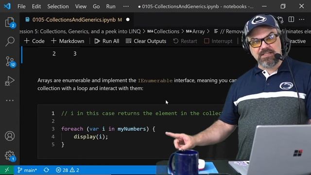 Learn C# with CSharpFritz - Collections and Generics смотреть онлайн