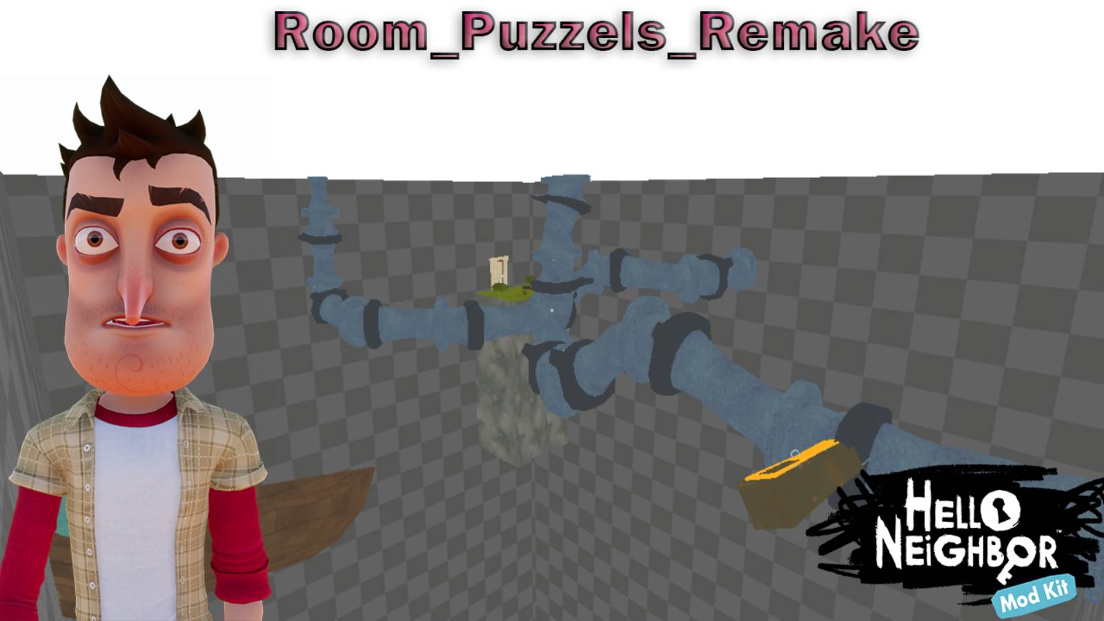 Какой то КРИНЖ! / Hello Neighbor #helloneighbor #mark ( мод Room_Puzzels_Remake )