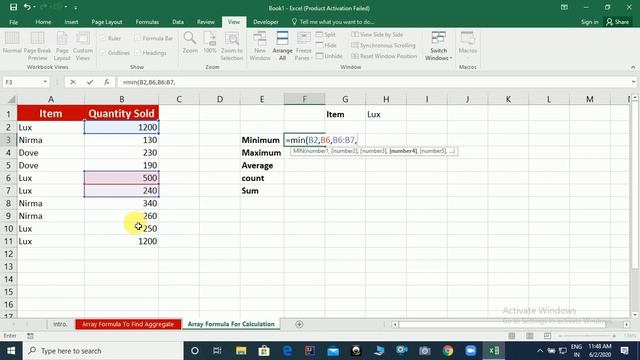 Array Formula In Excel | Excel Array Formula Explained With If Min Max Average Sum Count Functions смотреть онлайн
