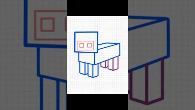 Рисуем свинку из Майнкрафт / Drawing a pig from Minecraft смотреть онлайн