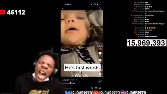 Ishowspeed react to a baby’s first word￼?? смотреть онлайн