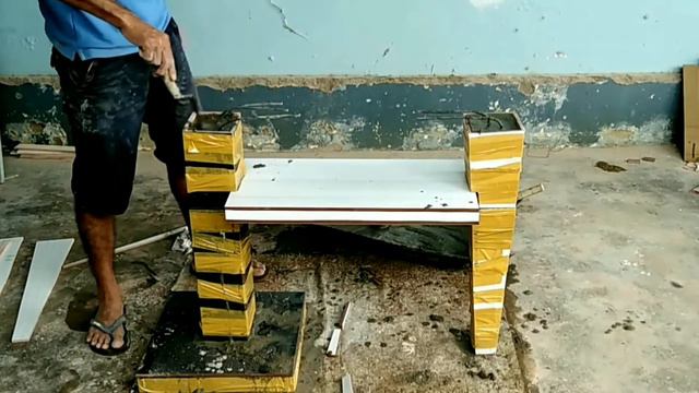 How to make great tables and chairs from cement and ceramic tiles #3 смотреть онлайн
