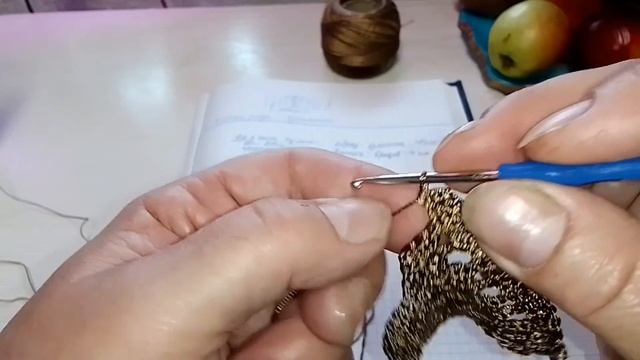 Вязание крючком для начинающих . образец из пряжи ,,tulip,,. читаем схему смотреть онлайн