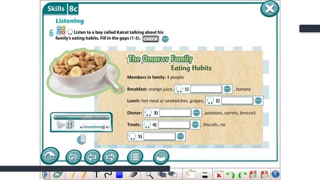 Excel 8 Ex6 p 93 'The Omarov's family' смотреть онлайн