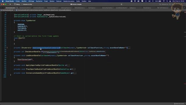 How to download an asset bundle from server in Unity advanced code part II/III смотреть онлайн