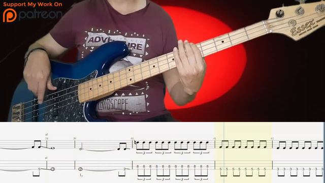 Måneskin - READ YOUR DIARY Bass Cover Play Along Tabs смотреть онлайн