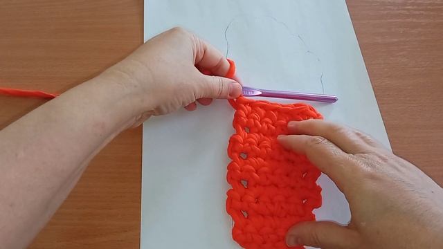 Вяжем подошву для тапочек крючком, не по кругу смотреть онлайн