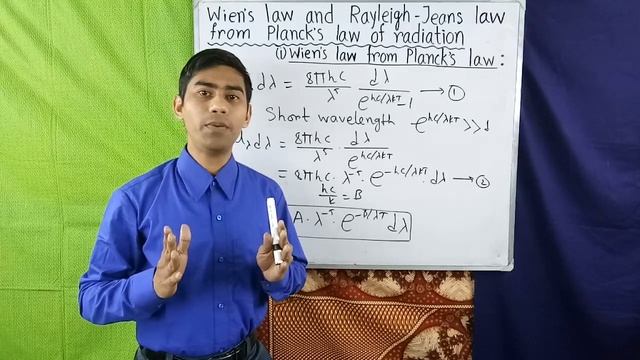 Wien's law and Rayleigh - Jeans law from Planck's law смотреть онлайн