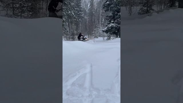 Зима#Polaris rmk 800 pro#снегоход#глубокий снег смотреть онлайн