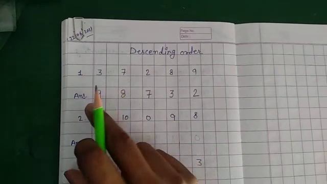 Class U.K.G. maths Descending order. смотреть онлайн