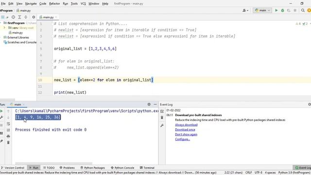 List Comprehension In Python смотреть онлайн