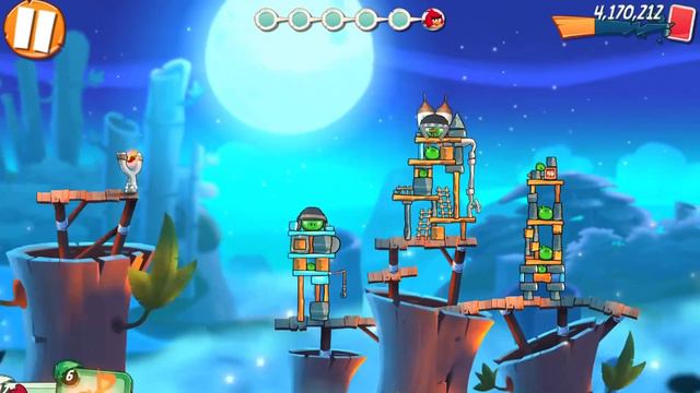 Angry Birds 2 - Rovio BAMBOO FOREST MISTY MIRE 214 HARD LEVEL смотреть онлайн